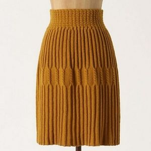 Anthropologie Bellevue Sweater Wool Skirt XS